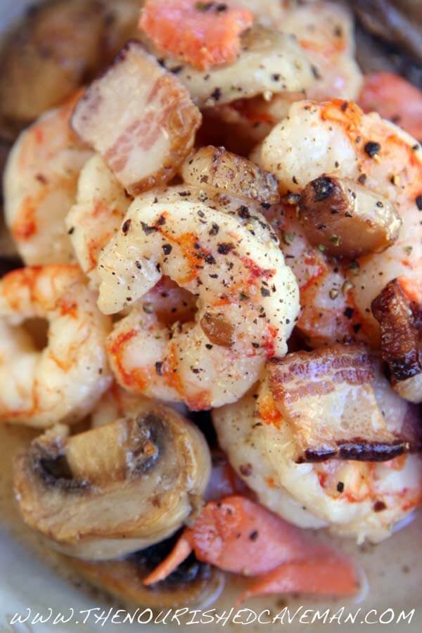 Creamy Shrimp And Bacon Skillet Min