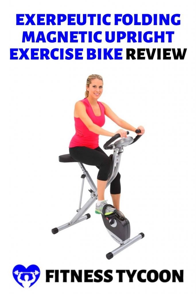 Exerpeutic Folding Magnetic Upright Exercise Bike With Pulse Pinterest Image